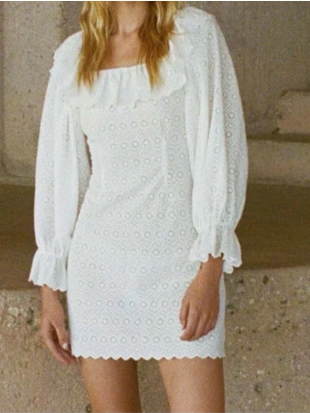 Doen Franique dress in salt eyelet BNWT